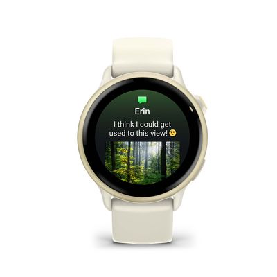 Garmin, vivoactive 6, Watch, Watch Color: Gold, Wristband: Bone - Silicone