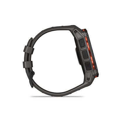 Garmin, Instinct 3 50mm Solar, Watch, Watch Color: Black, Wristband: Charcoal - Silicone