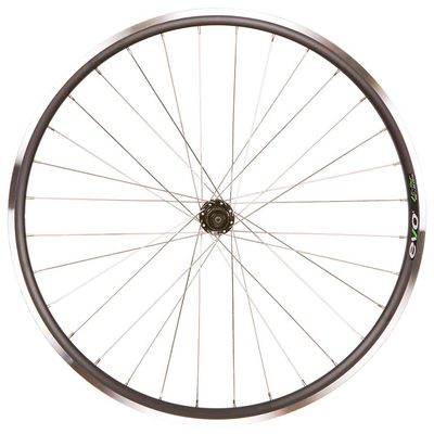 Wheel Shop, Evo Tour 16 Black/ Shimano Tiagra FH-RS400 Black, Wheel, Rear, 700C / 622, Holes: 32, QR, 130mm, Rim, Shimano HG 11