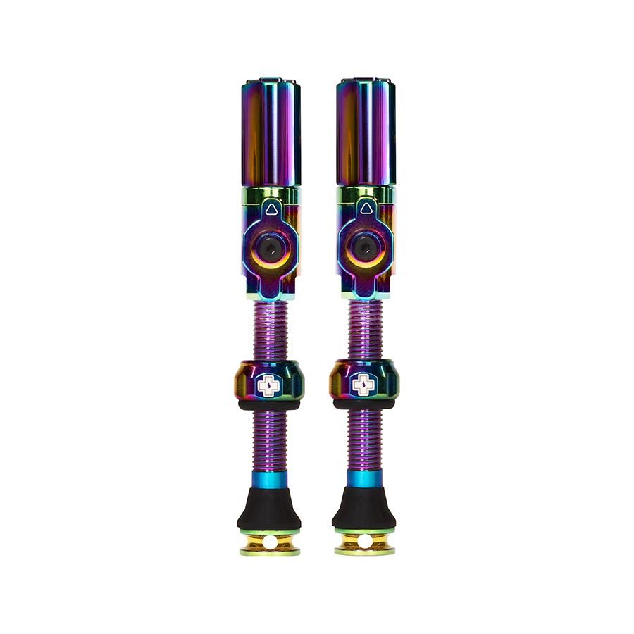 Muc-Off, Big Bore Hybrid Large, Tubeless Valve, Hybrid, 45mm, Iridescent, Pair