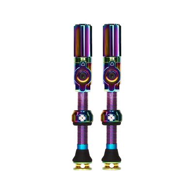Muc-Off, Big Bore Hybrid Large, Tubeless Valve, Hybrid, 45mm, Iridescent, Pair