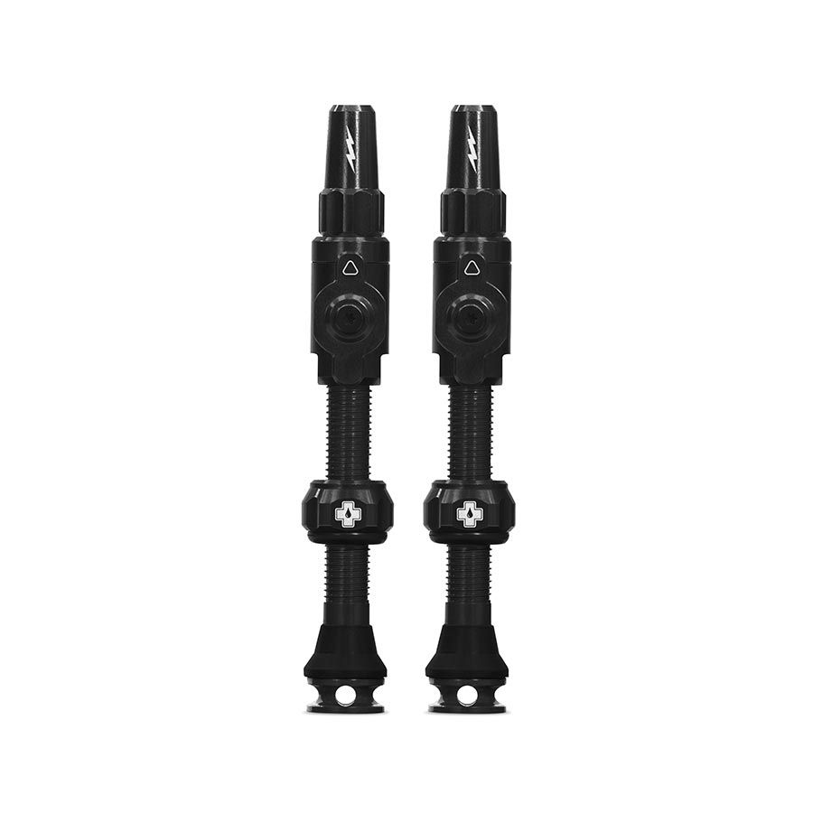 Muc-Off, Big Bore Lite Large, Tubeless Valve, Presta, 45mm, Black, Pair