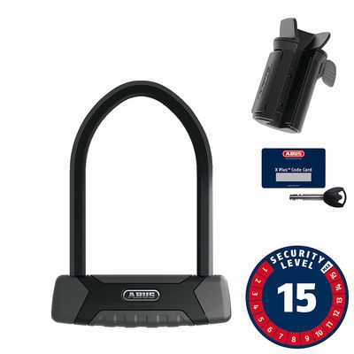 Abus, Granit XPlus 540, U-Lock, Key, 13mm, 16.0cm x 23.0cm, 6.3" x 9", SH B, Black