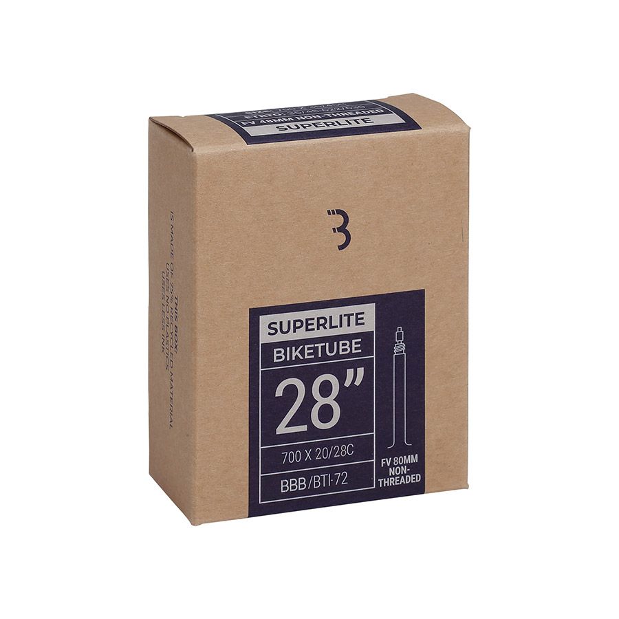 BBB Cycling, SuperLite, Tube, Presta, Length: 80mm, 700C, 20-28C