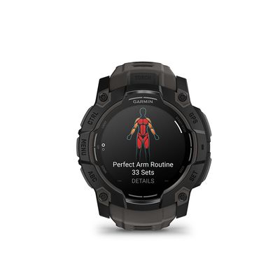 Garmin, Instinct 3 50mm AMOLED, Watch, Watch Color: Black, Wristband: Charcoal - Silicone