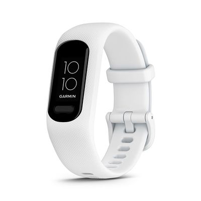 Garmin, vivosmart 5 S/M, Watch, Watch Color: Black, Wristband: White - Silicone