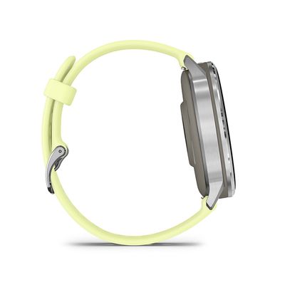 Garmin, Venu 4 45mm, Watch, Watch Color: Silver, Wristband: Citron - Silicone