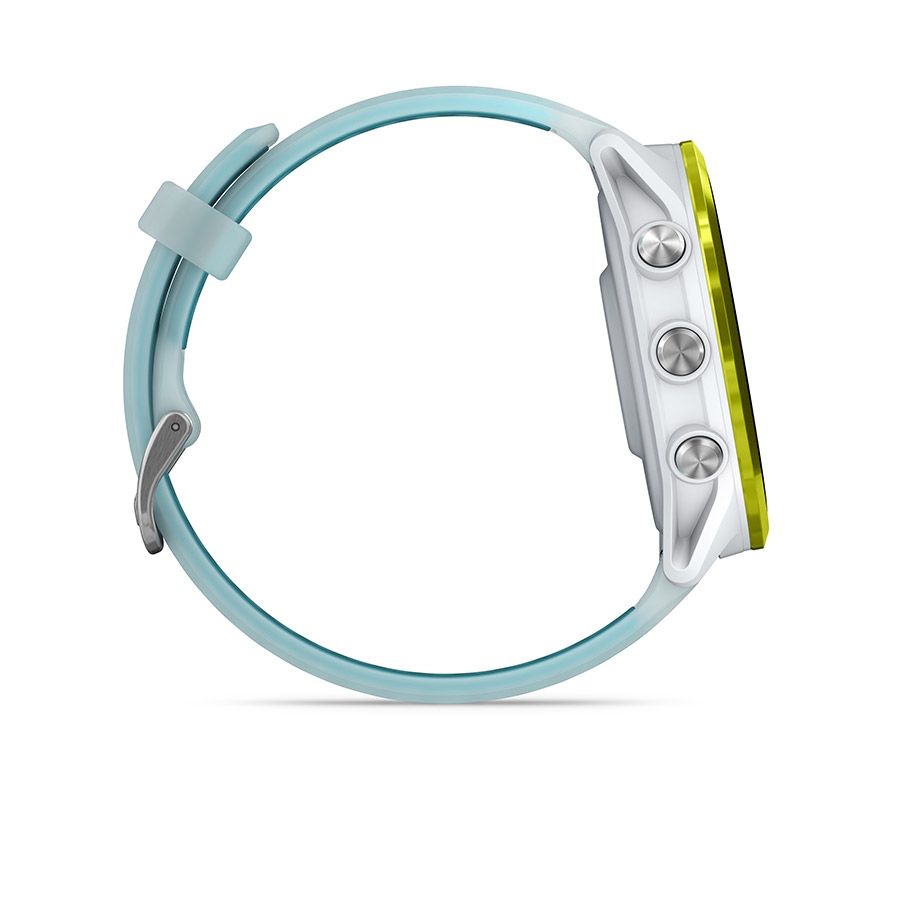 Garmin, Forerunner 570 47mm, Watch, Watch Color: Whitestone, Wristband: Translucent Whitestone/Turquoise - Silicone