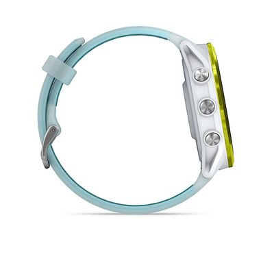Garmin, Forerunner 570 47mm, Watch, Watch Color: Whitestone, Wristband: Translucent Whitestone/Turquoise - Silicone