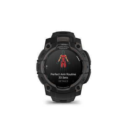 Garmin, Instinct 3 45mm AMOLED, Watch, Watch Color: Black, Wristband: Black - Silicone