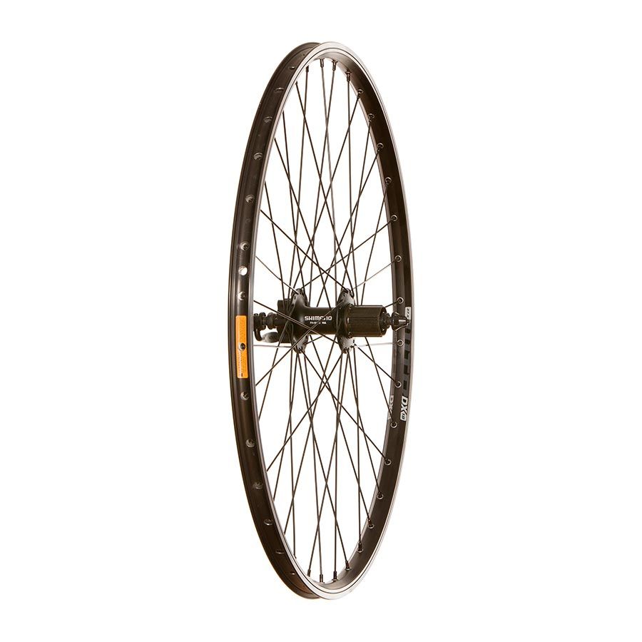 Wheel Shop, WTB DX18 / Shimano FH-M475, Wheel, Rear, 700C / 622, Holes: 36, QR, 135mm, Rim and Disc IS 6-bolt, Shimano HG