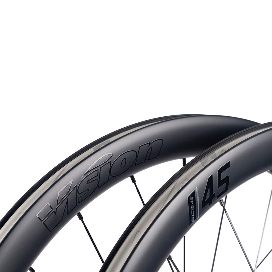 Vision, SC 45 SL DISC, Wheel, Front and Rear, 700C / 622, Holes: F: 21, R: 24, F: TA 12mm, R: X 12mm, F: 100, R: 142, Disc Center Lock, Shimano Road 11/12, Set