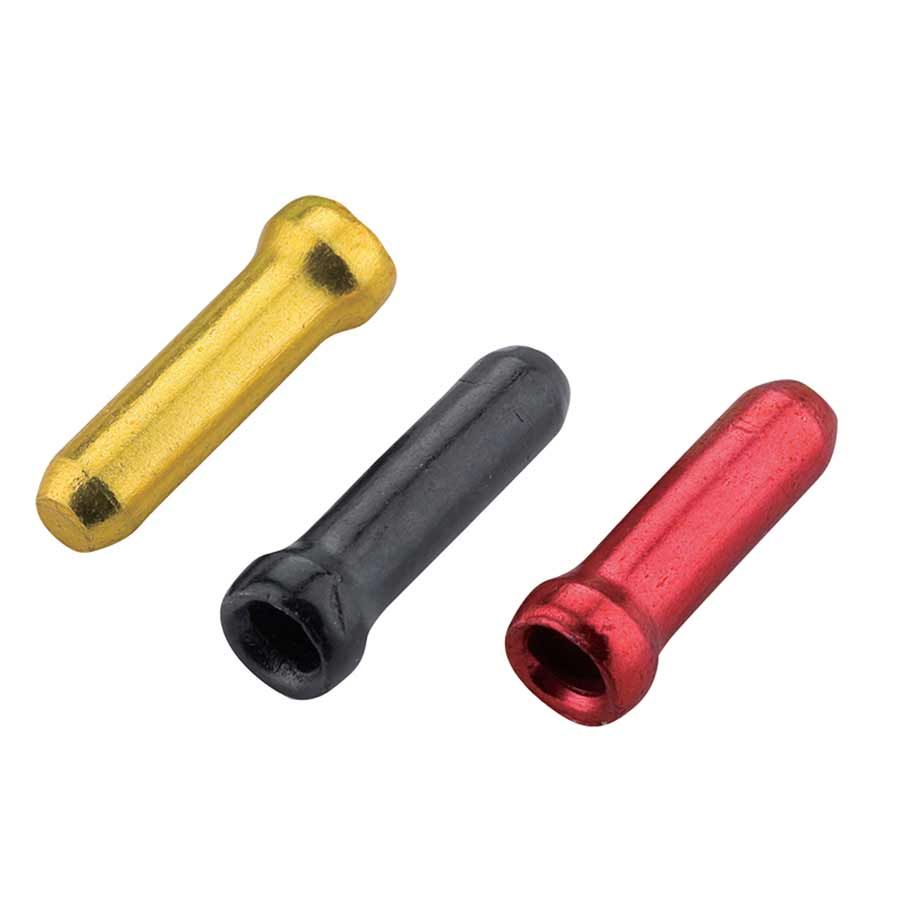 Jagwire, Cable ends, 1.8mm, Gold (30 units), Black (30 units) &amp; Red (30 units)