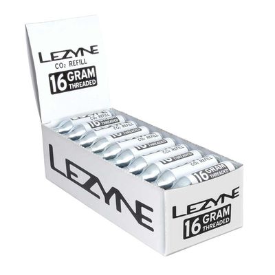 Lezyne, COÂ˛ Cartridges, Threaded, 25g, 30 units