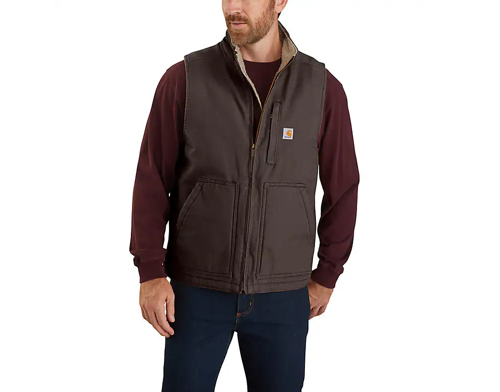 104277 Washed Duck Mock Neck vest