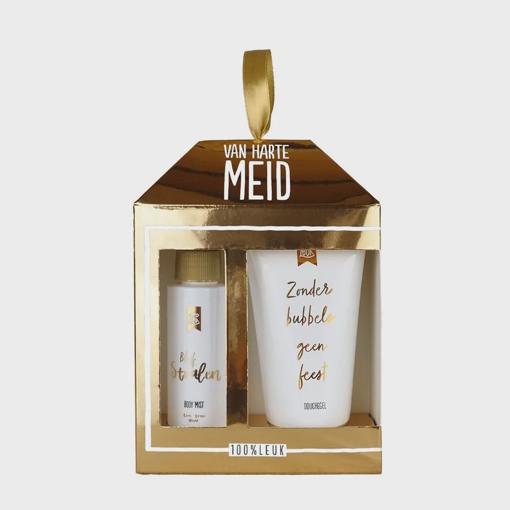 100% leuk - Cadeau set – Van harte meid