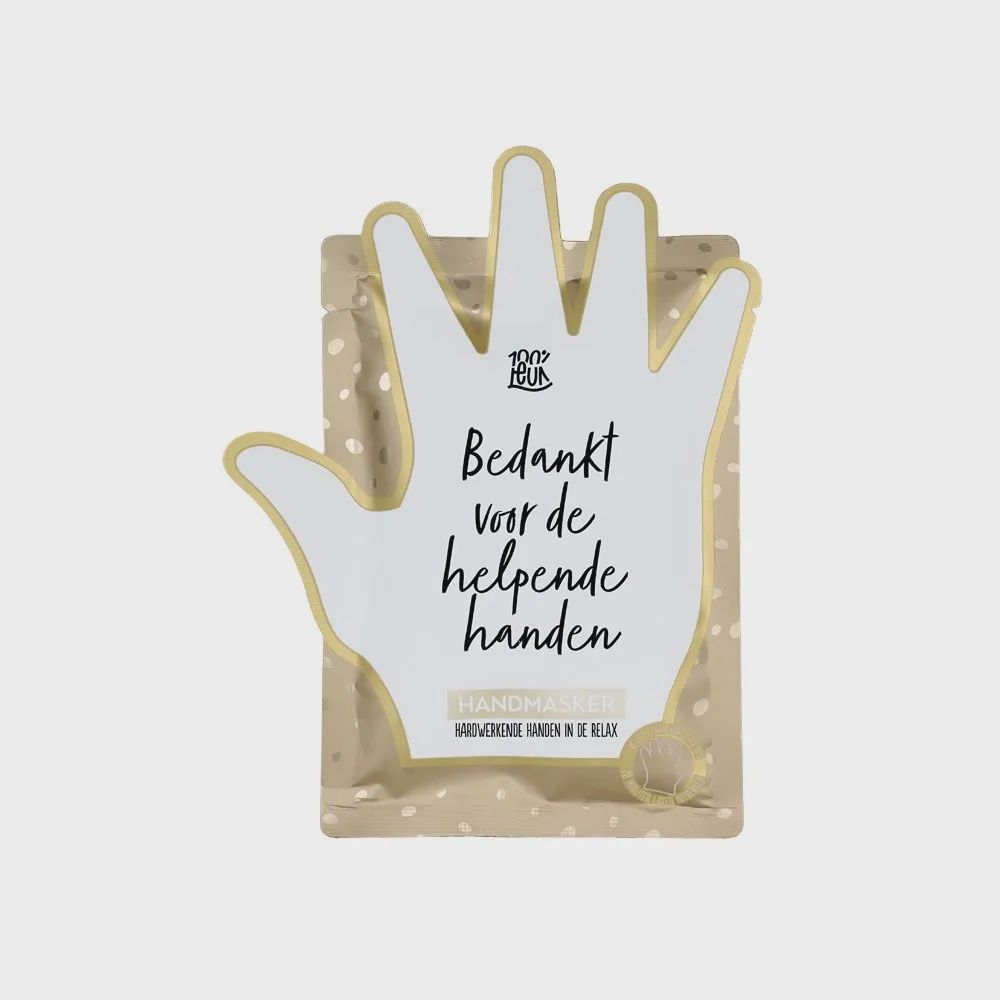 100% Leuk - Handmasker – Helpende handen