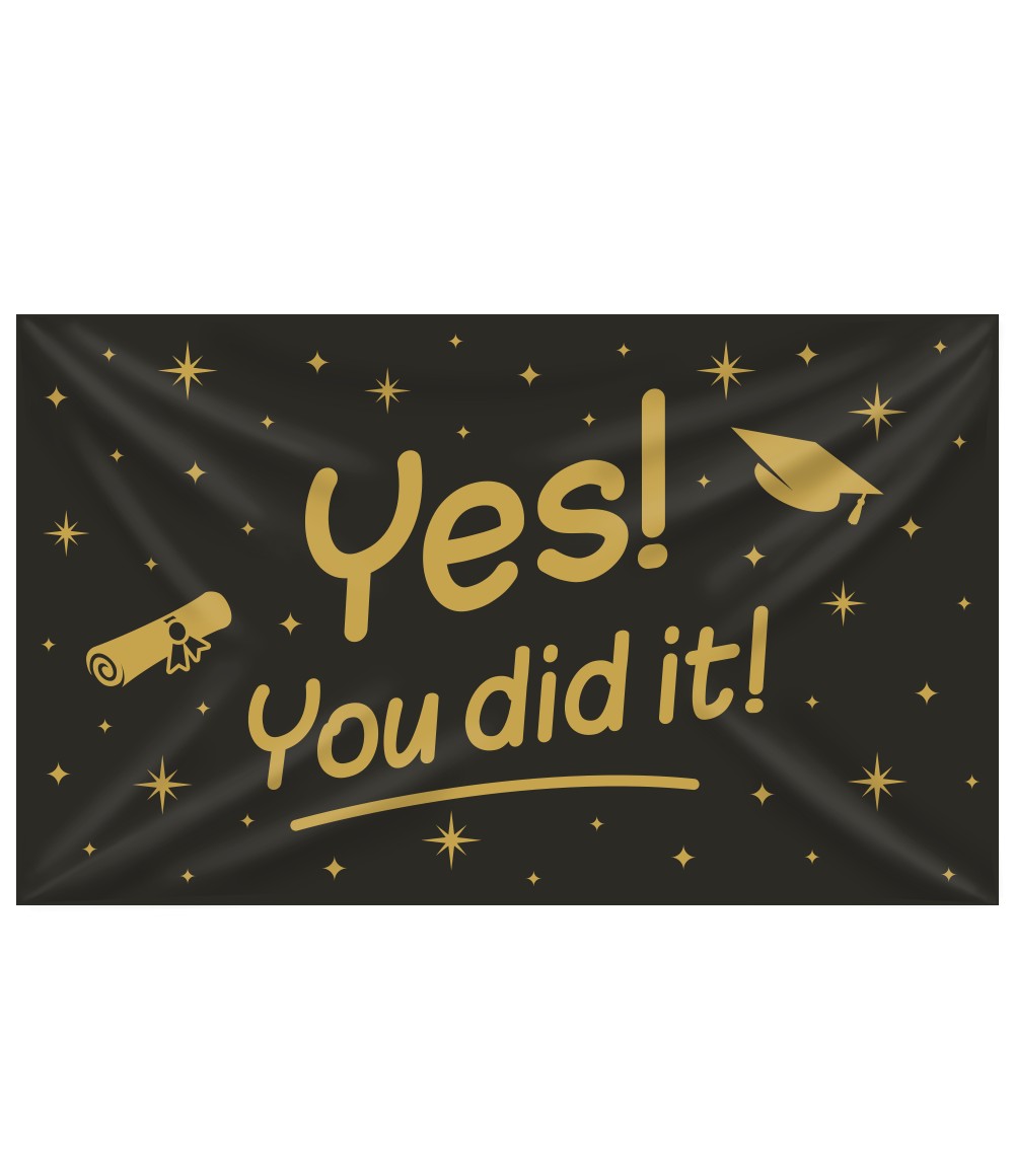 XXL Gevel vlag - You did it!