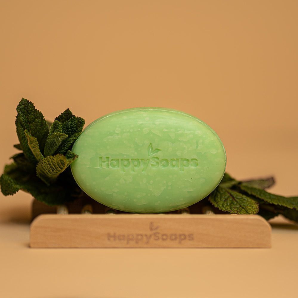 Happy Soaps - Gezichtsreiniger Bar - Tea Tree en Pepermunt
