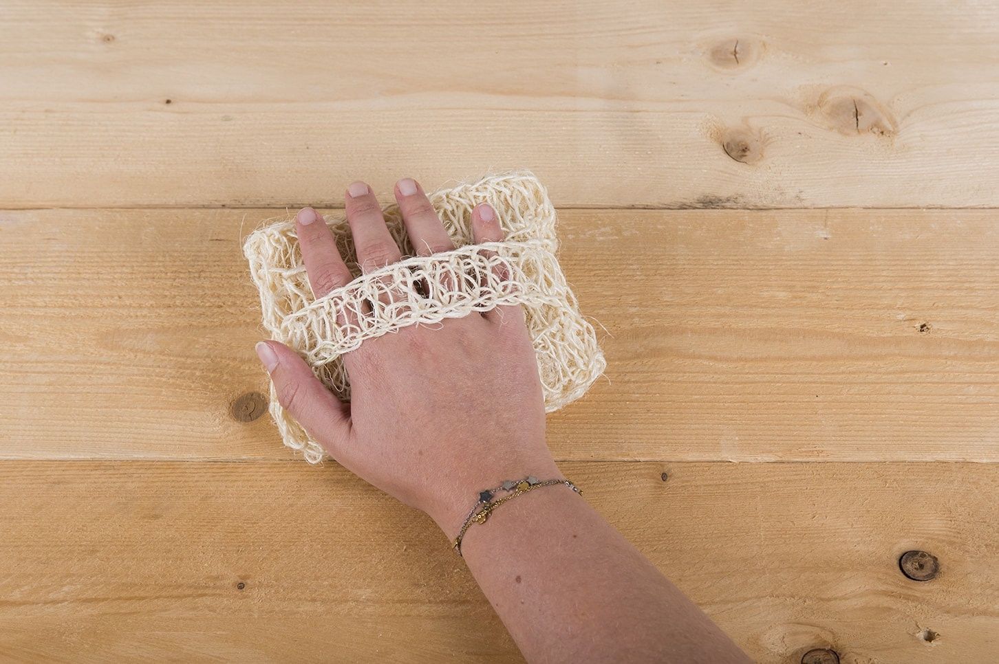 Happy Soaps - Happy Scrub Handschoen – Sisal en Katoen