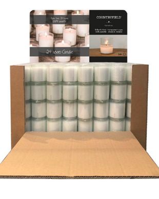 Countryfield - Set van 3 kaarsjes - 24h - L15B5H6,5CM