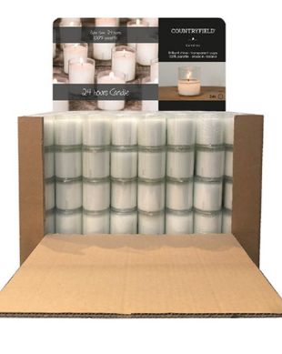 Countryfield - Set van 3 kaarsjes - 24h - L15B5H6,5CM