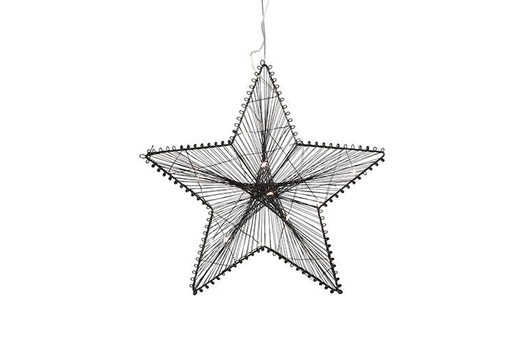 Countryfield - kerstster LED - Pollux - zwart