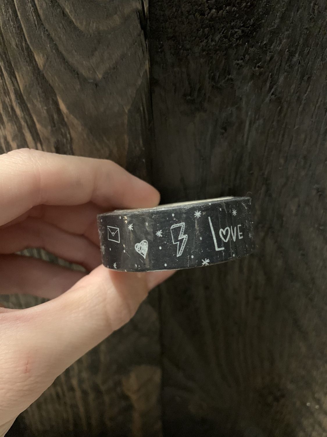 Washi Tape – Zwart - Love