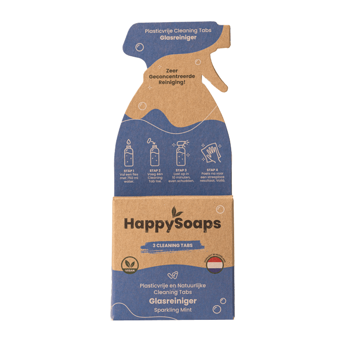 Happy Soaps - Cleaning Tabs - Glasreiniger - Sparkling Mint