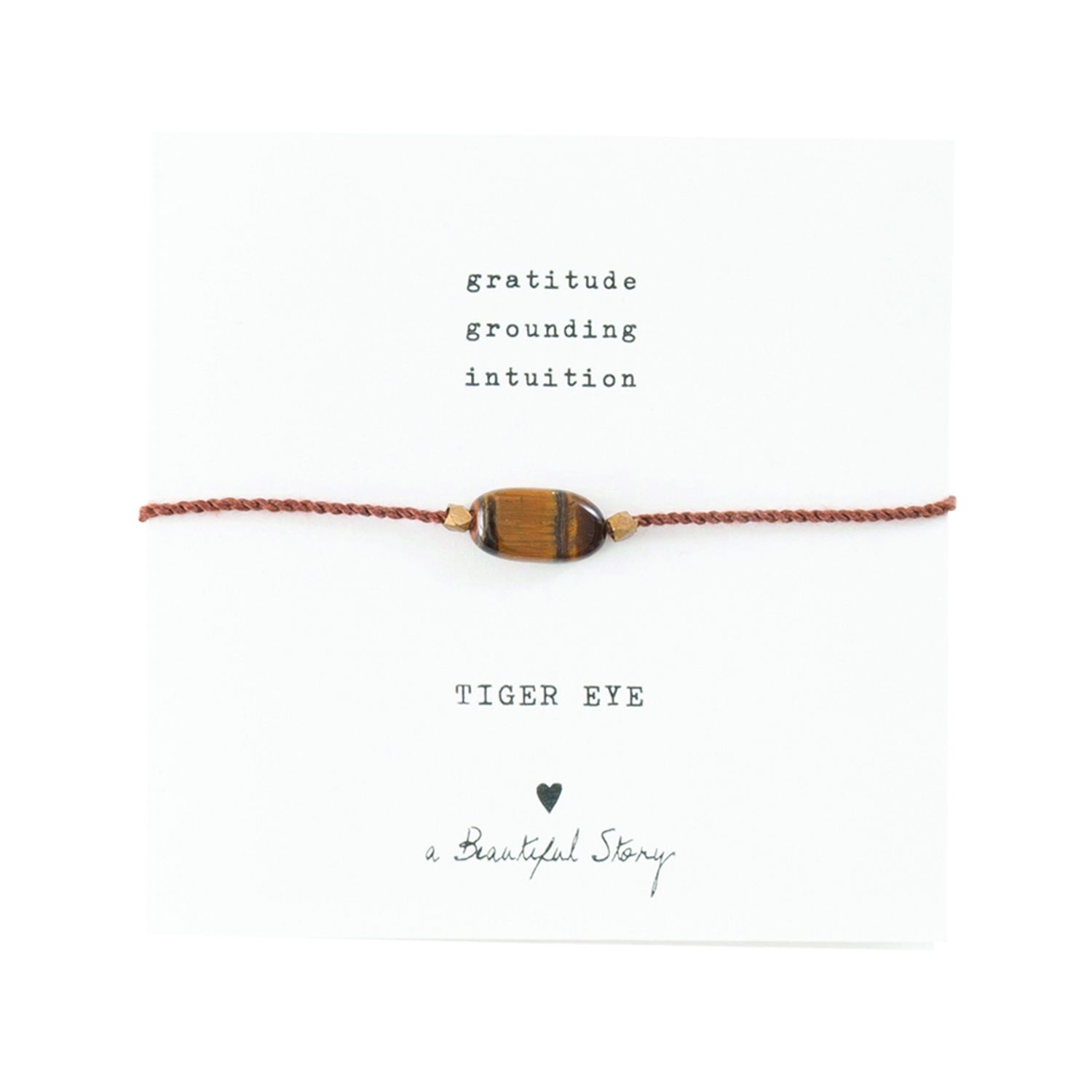 Gemstone Card - Tiger Eye