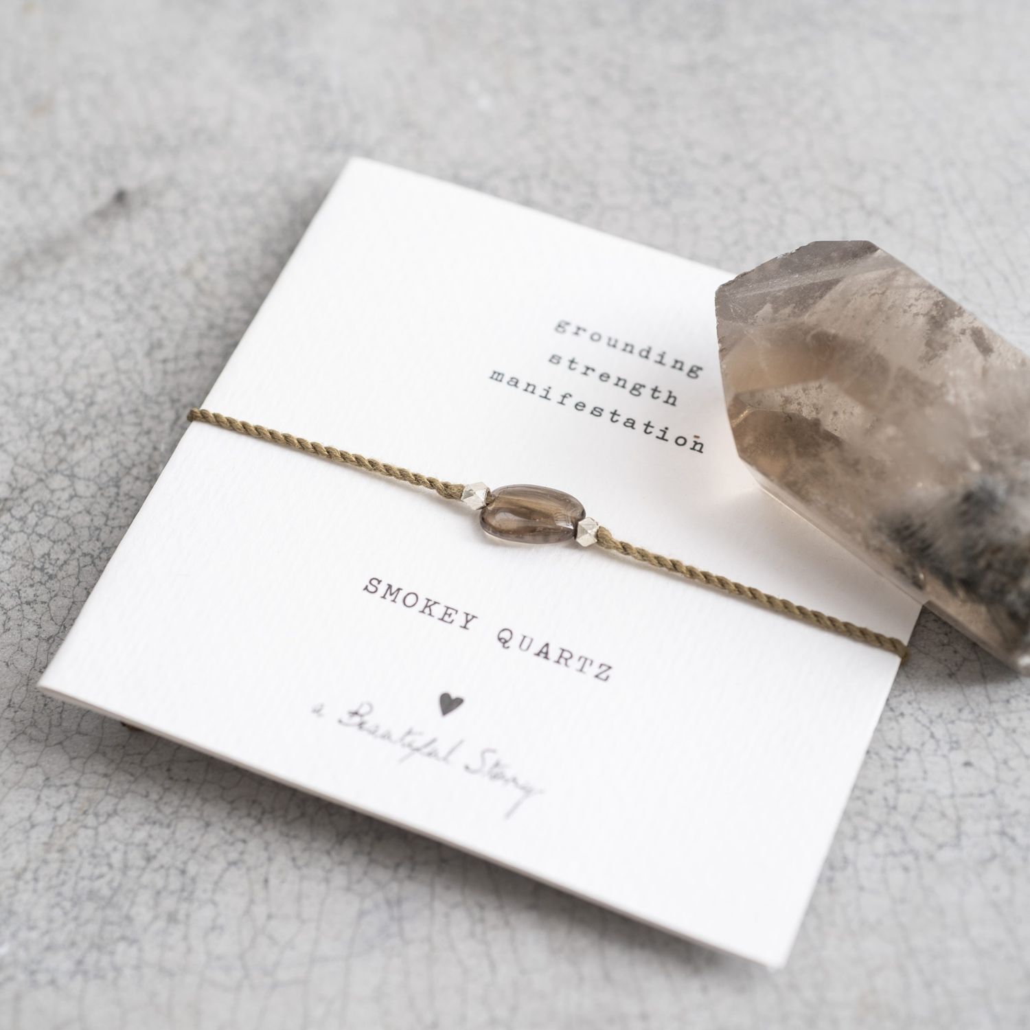 Gemstone Card - Smokey Quartz