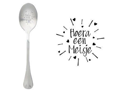 One Message Spoon Hoera een meisje