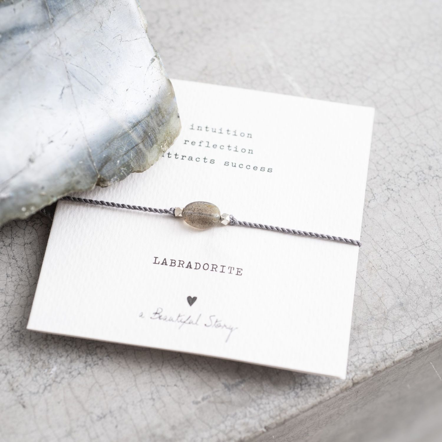 Gemstone Card - Labradorite