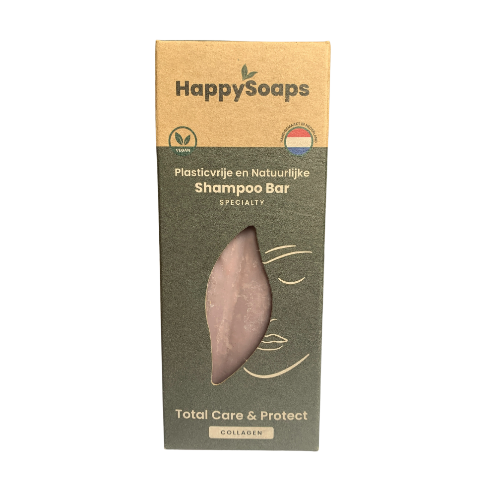 Happy Soaps – Specialty Shampoo Bar - Total Care &amp; Protect - Collagen