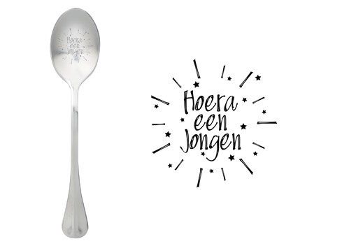 One Message Spoon Hoera een jongen