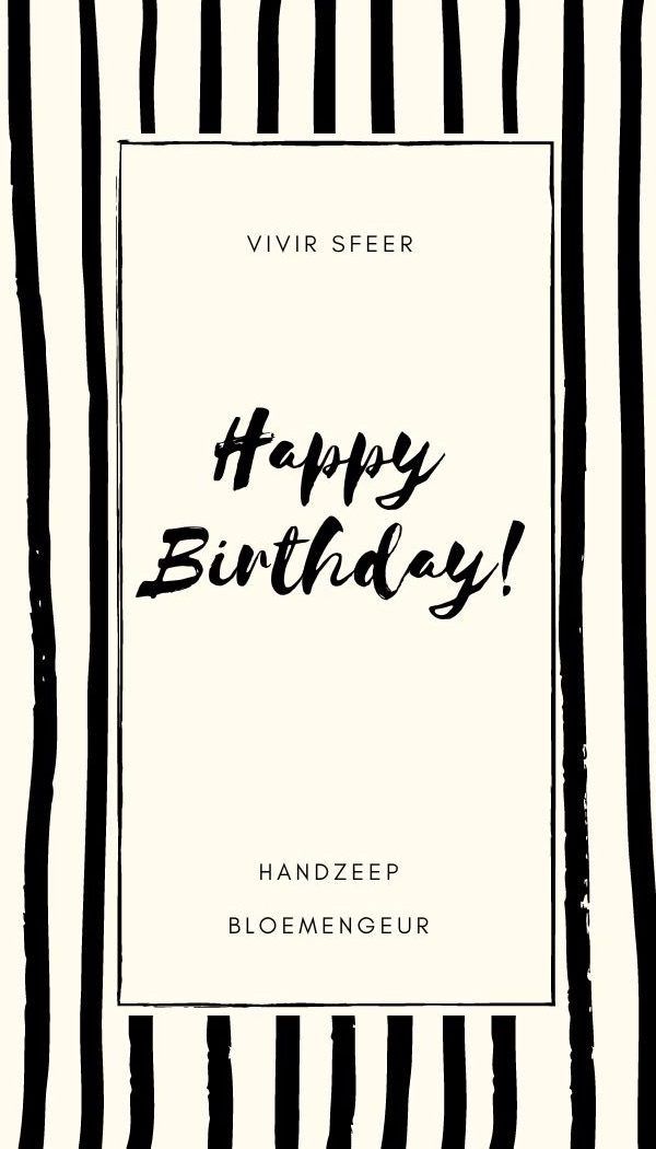 Vivir Sfeer - Handzeep - Happy Birthday!