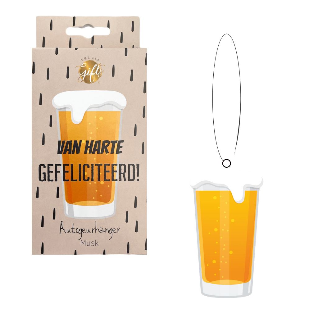 Autogeurhanger - Van harte gefeliciteerd