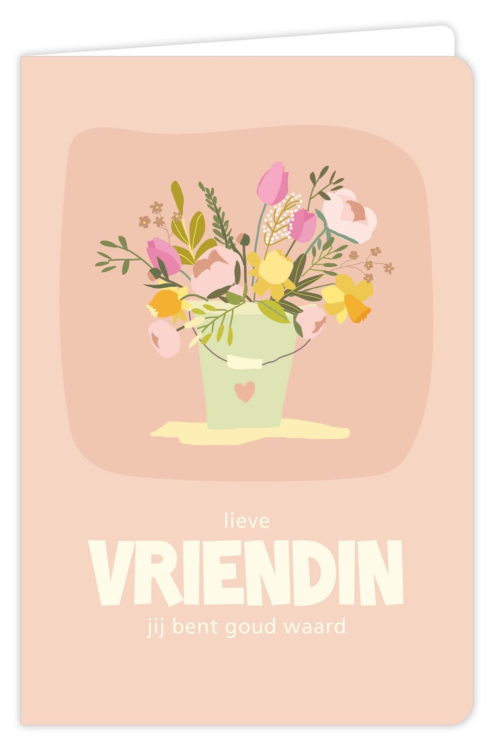 Wenskaart - Flow - Lieve Vriendin