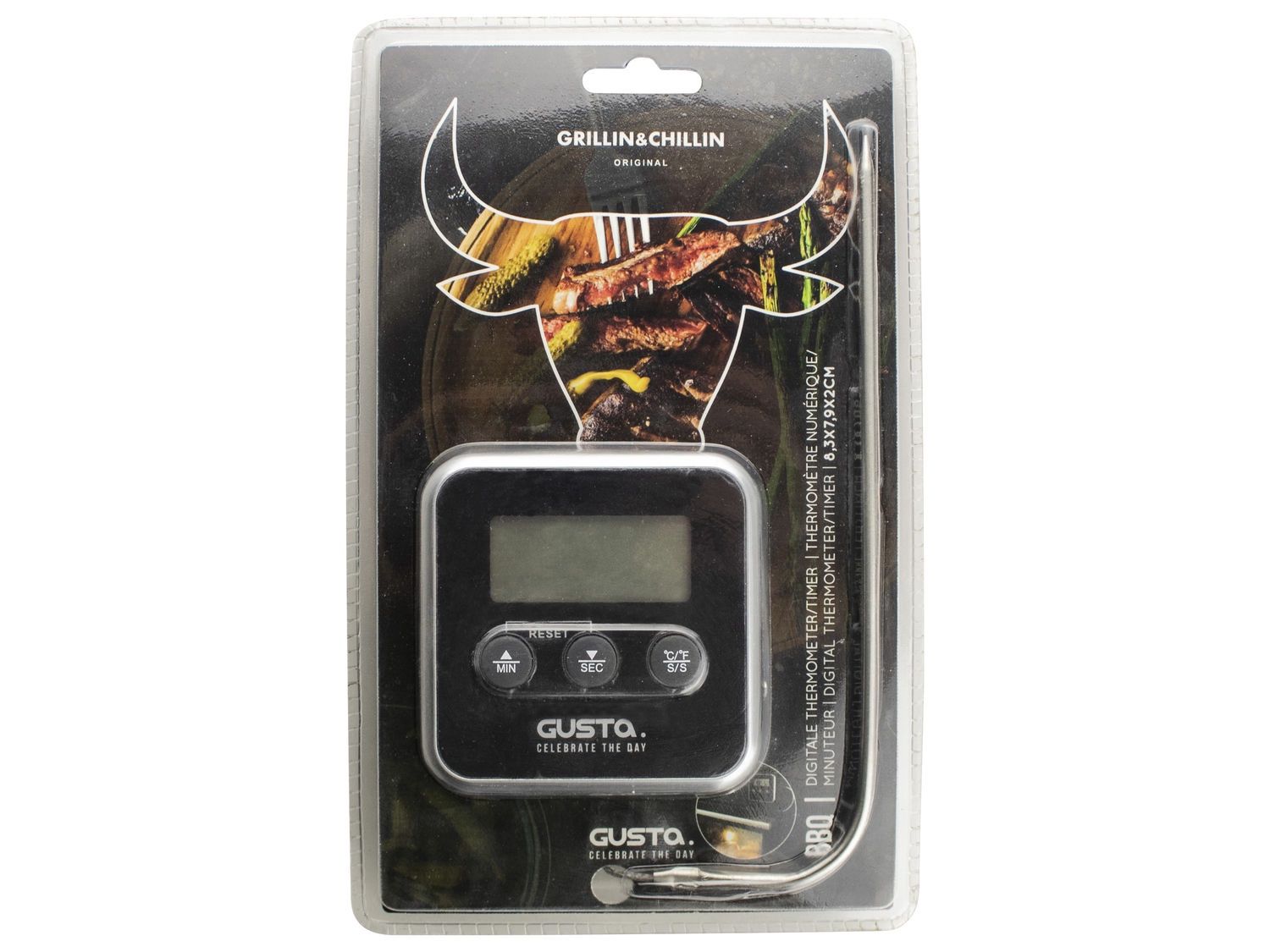 Gusta - Thermometer / timer digitaal