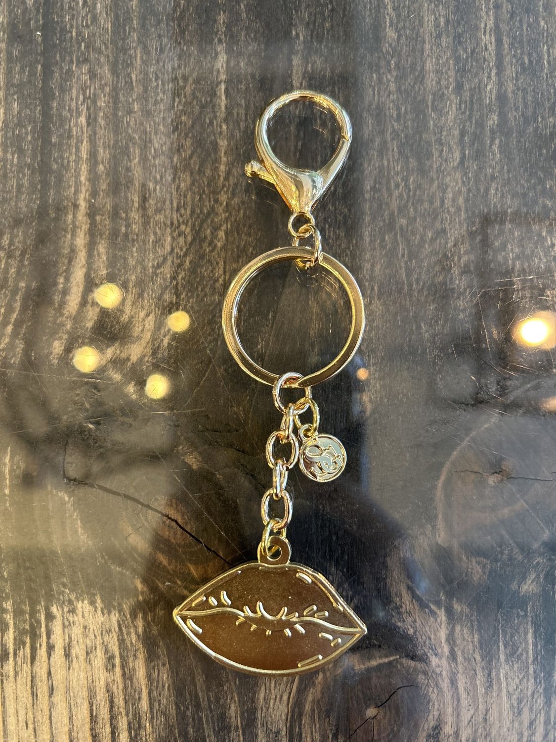 Sleutelhanger - Kus - Goud