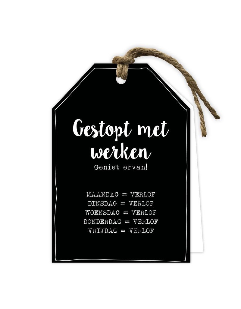 Wenskaart - Gestopt met werken