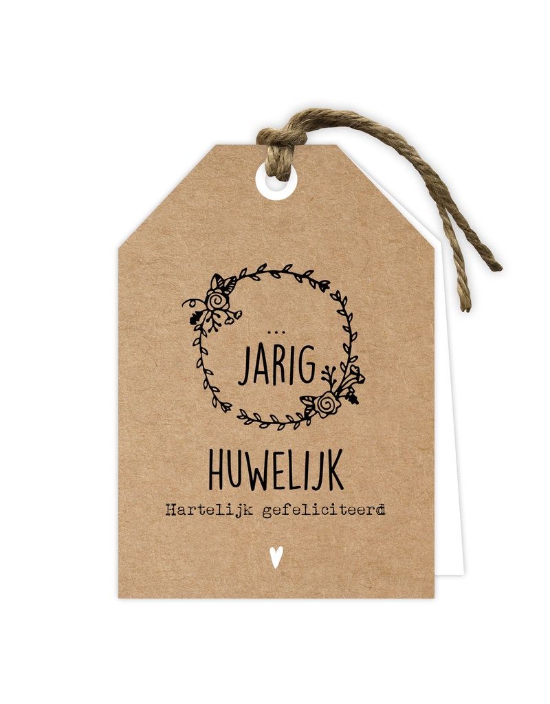 Wenskaart - ... jarig huwelijk
