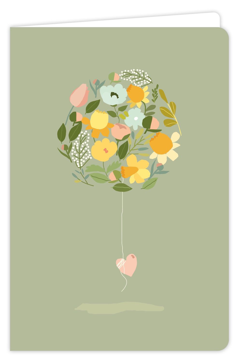 Wenskaart - Flow - Bloemen Ballon