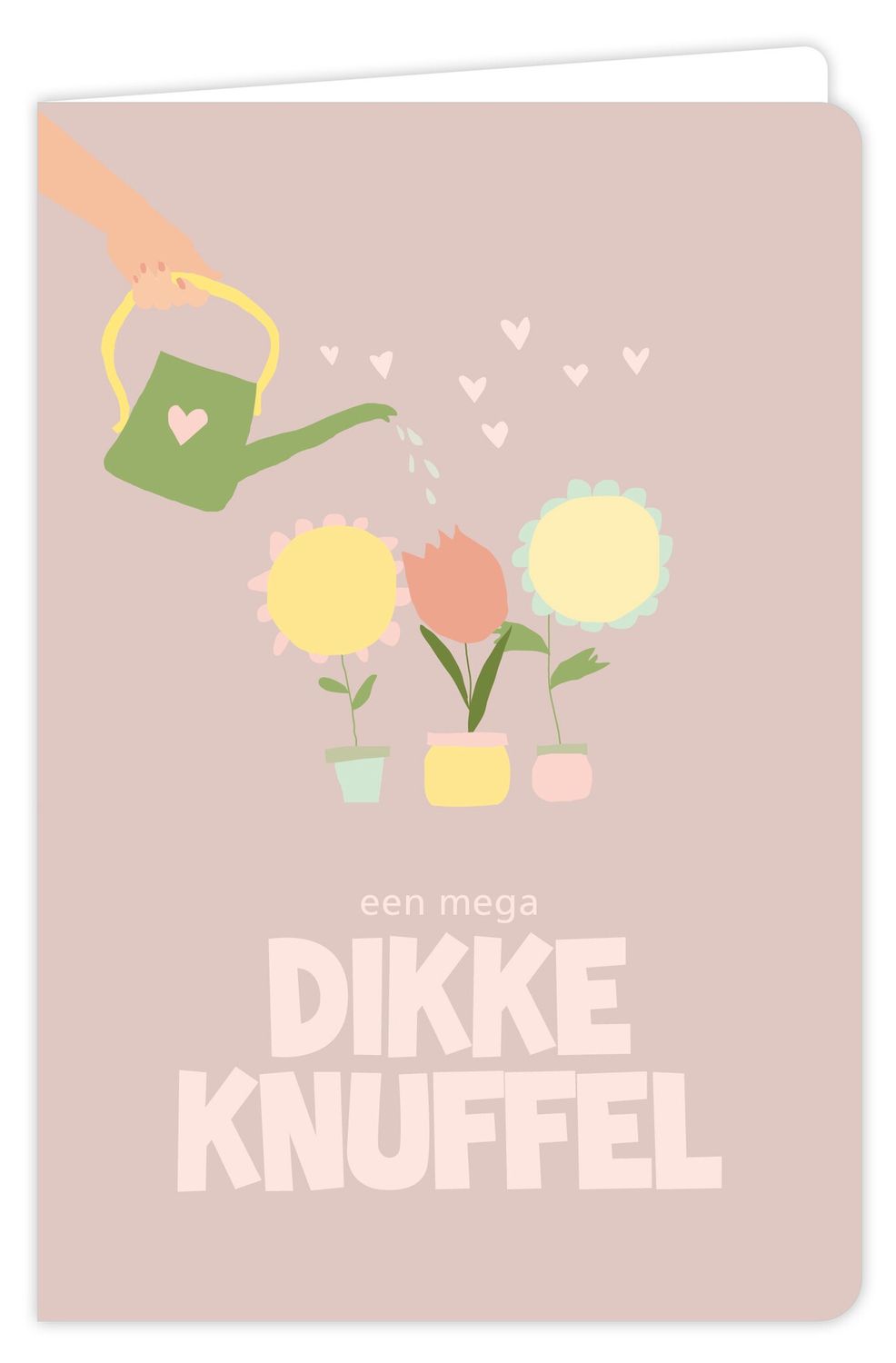 Wenskaart - Flow -  Mega Dikke Knuffel