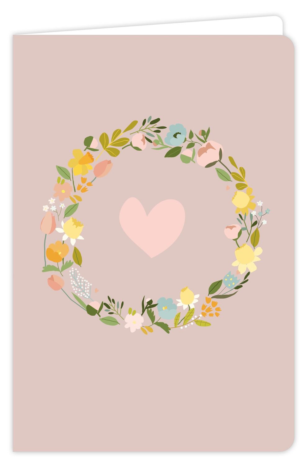 Wenskaart - Flow - Bloemen Hart