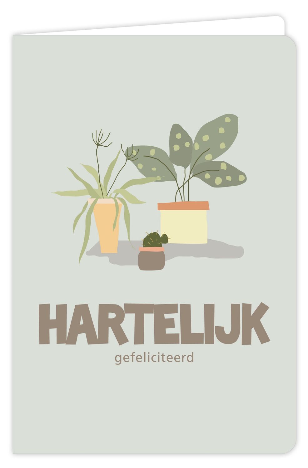 Wenskaart - Flow - Hartelijk Gefeliciteerd