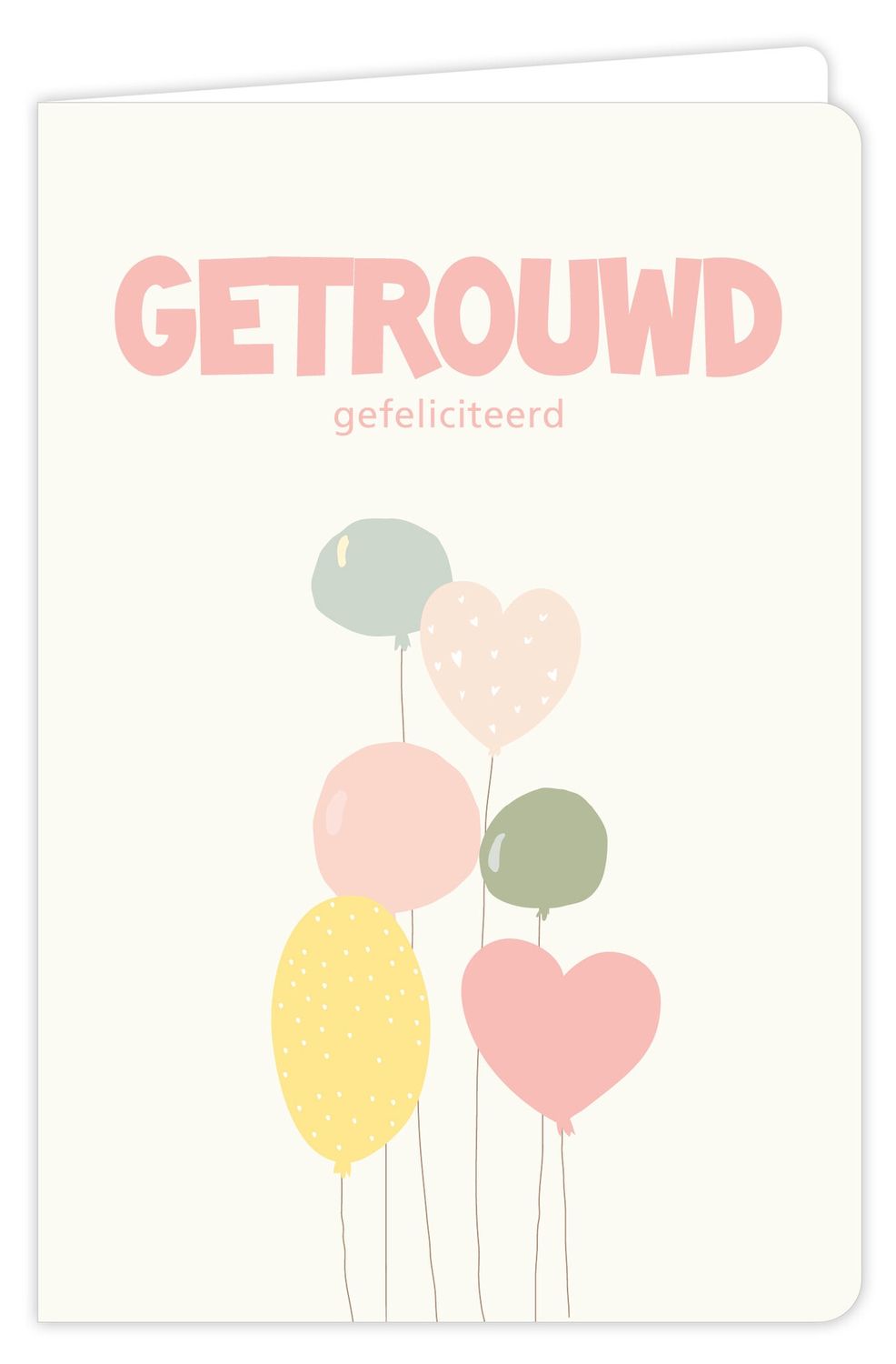 Wenskaart - Flow - Getrouwd