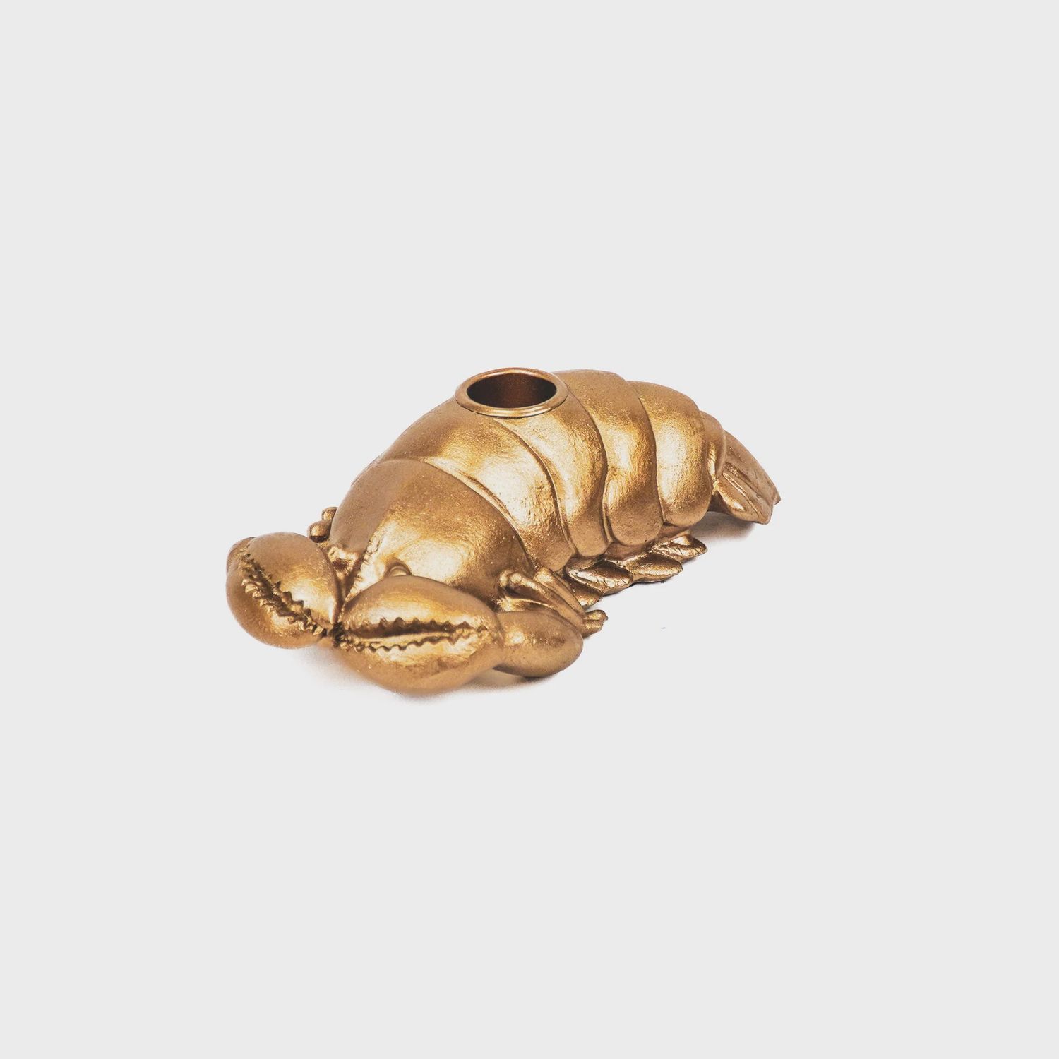 HV - Kreeft Kandelaar - Goud - 16x10x5cm