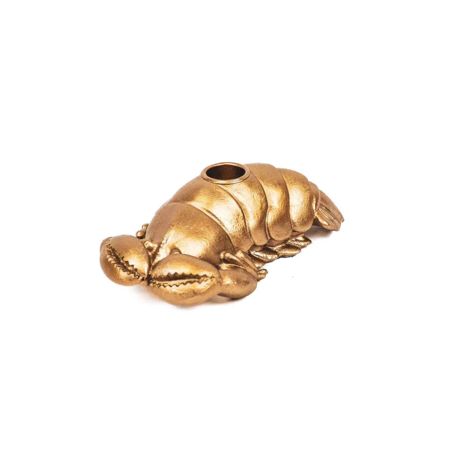HV - Kreeft Kandelaar - Goud - 16x10x5cm