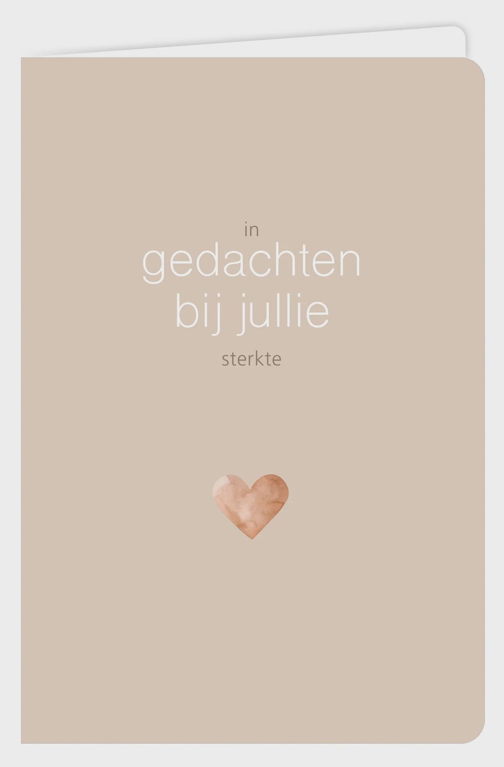 Wenskaart - Water - In Gedachten Bij Jullie